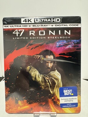 47 RONIN - BEST BUY EXCLUSIVE STEELBOOK 4K ULTRA HD + BLU-RAY + DIGITAL [NEW]