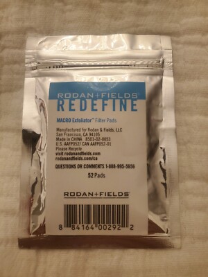 Rodan and Fields Redefine MACRO Exfoliator 52 FILTER PADS 1 Packet New