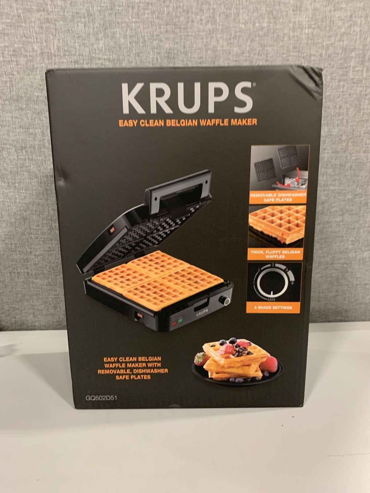 Krups GQ502D51 4-Slice Belgian Waffle Maker | eBay Krups GQ502D51 4-Slice Belgian Waffle Maker | eBay