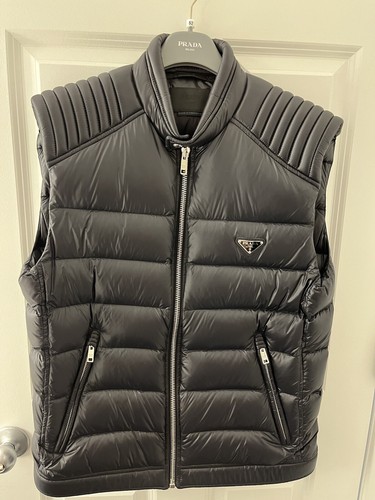 トップス 00s PRADA nylon leather vest y2k 00s PRADA nylon leather vest y2k