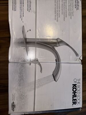 KOHLER Mistos Single-Handle Pull-Out Sprayer Kitchen Faucet In Stainless NEW!!!