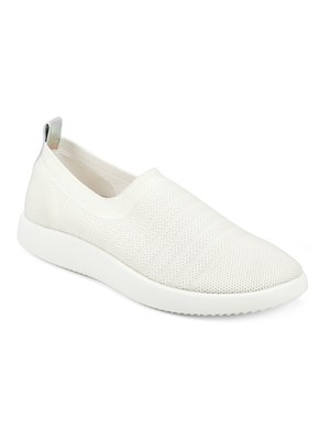 

AEROSOLES Женские белые вязаные кроссовки без шнуровки с большим вырезом и круглым носком 8,5 м, Белый, GREAT NECK