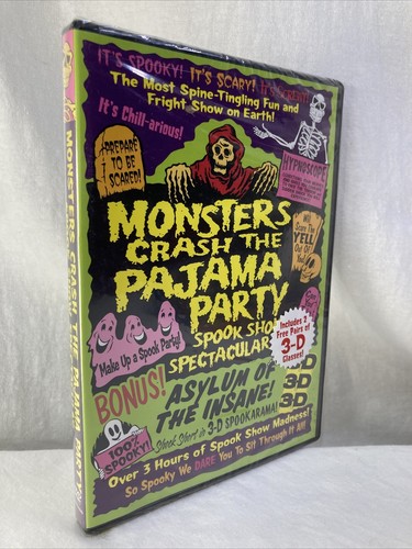 Monsters Crash The Pajama Party Spook Show Spectacular (DVD, 2001