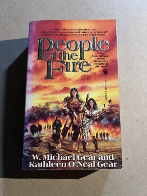 PEOPLE OF THE FIRE by W. Michael Gear & Kathleen O'Neal Gear 1991 Tor paperback