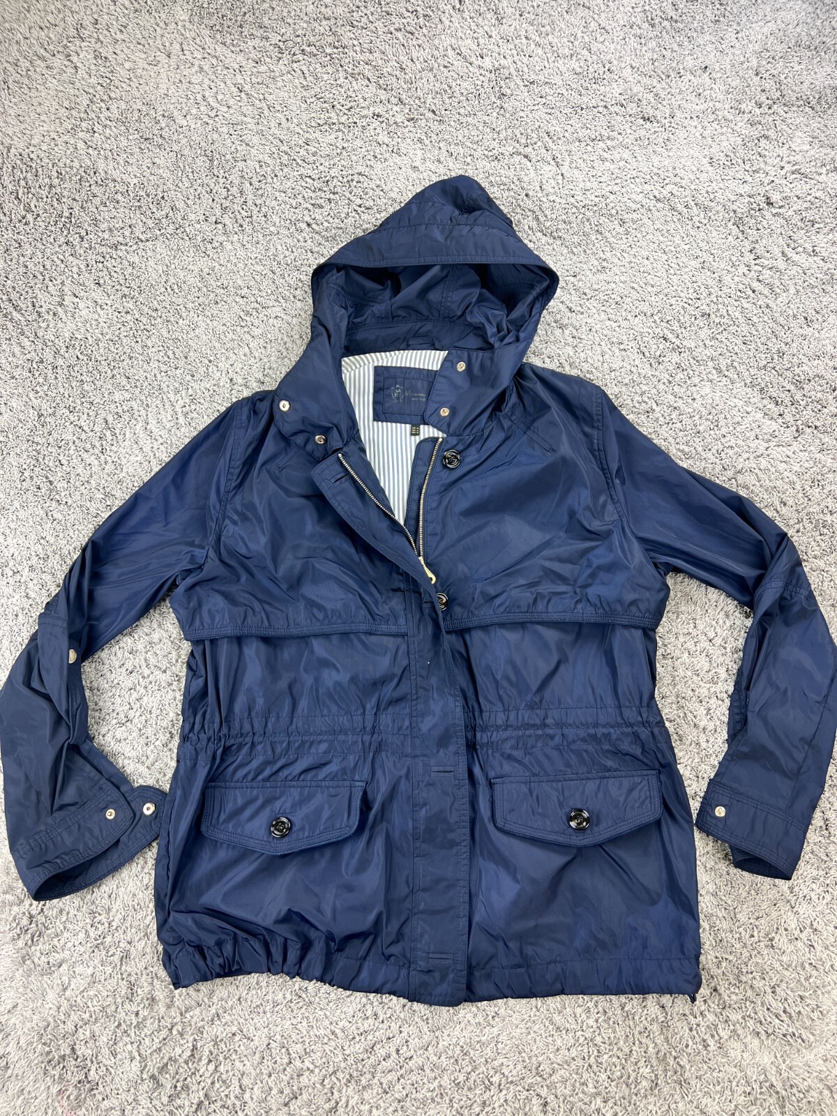 Massimo Dutti Windbreaker Jacket Utility Zip Jacket Lined
