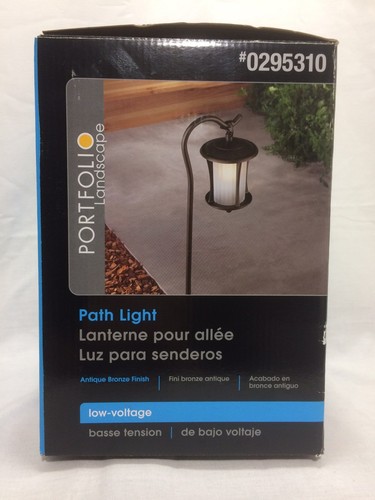 Portfolio Landscape Garden Path Light- 11W Low Voltage- #0295310- Antique Bronze