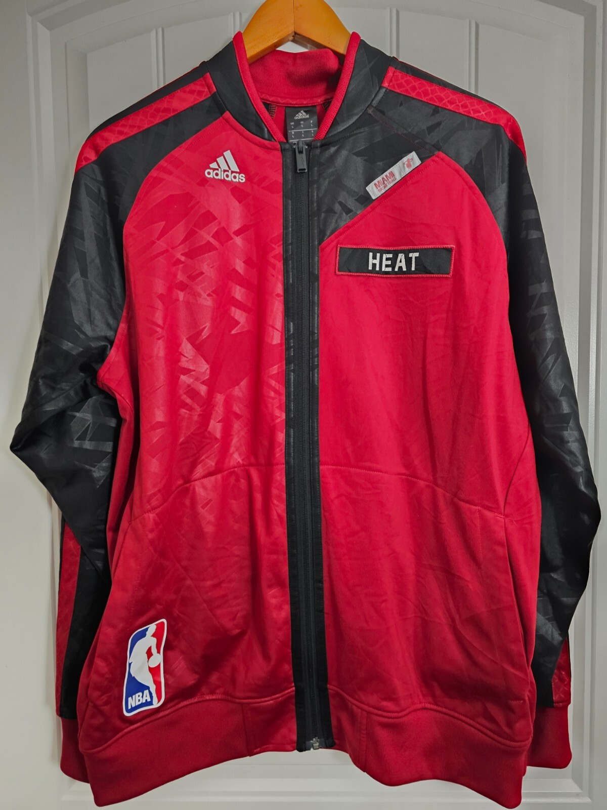 Adidas NBA Miami Heat 2013 On Court Warm Up Track Jacket