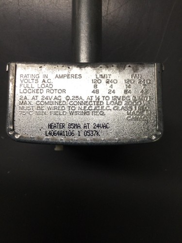 NEW, HONEYWELL, L4064W1106, TIMED-ON COMBINATION FAN LIMIT CONTROL, (11G-2)