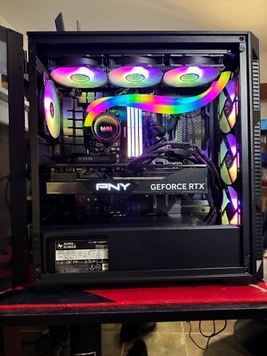AMD RYZEN 9 9950X Gaming PC - NVIDIA RTX 4090 - 64GB RGB DDR5 RAM+4TB SSD+WiFi 6