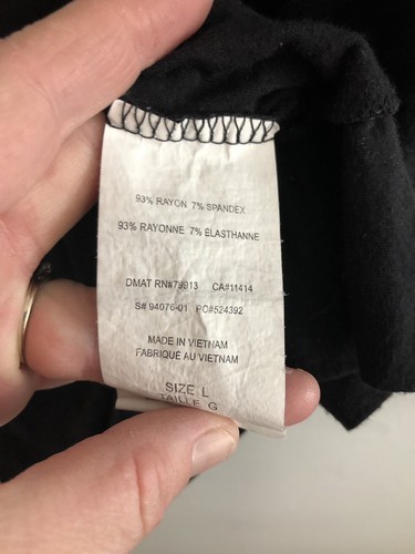 Women’s Motherhood Large Black Cardigan Sweater Open Maternity