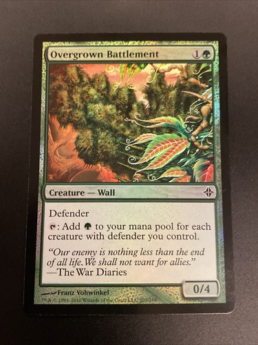 FOIL Overgrown Battlement #203/248 MTG Rise of the Eldrazi