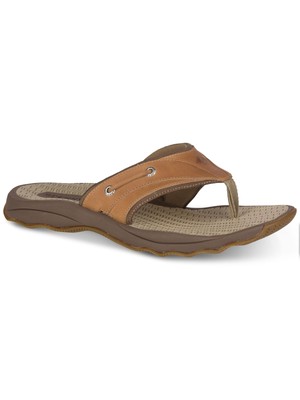 

SPERRY Мужские бежевые кожаные сандалии без шнуровки Outerbanks с круглым носком, 10 м, Бежевый, STS17567