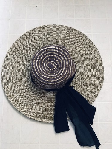Rima Beach World Straw Hat Summer Sun With Bowknot 4031R One size Wide Brim