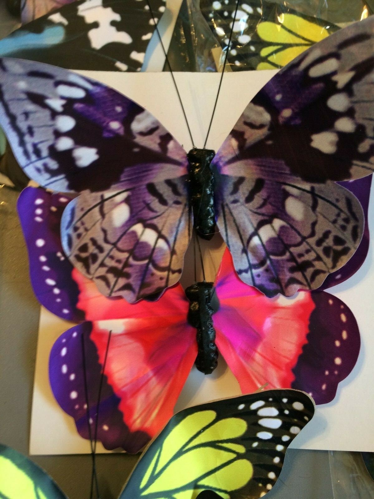 Lot of 22 Clip On Butterfly Decorations