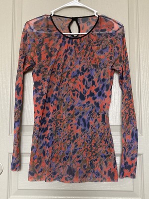 Women s Y2K Two Piece Multi Colored Top Sz M