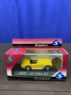 Solido Sixties AC Cobra 427 Convertible Yellow 99037 Baby Boomer Collection NEW