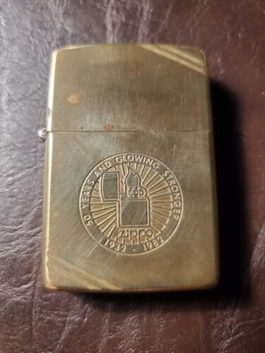 Zippo Rare Vintage 1932-1982 50th Commemorative Lighter Zippo Rare Vintage 1932-1982 50th Commemorative Lighter