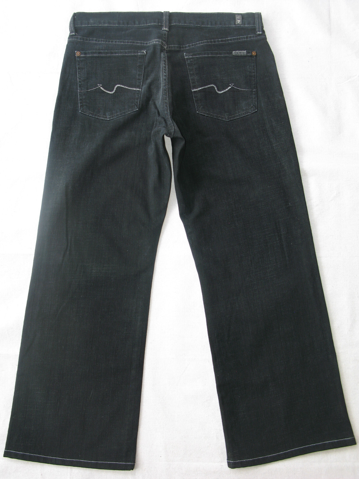 デニム・ジーパン SEVEN FOR ALL MANKIND JEANS (JSP0C320NG BLACK) 7 For All Mankind Mens Relaxed Jeans 33 x 28 Black