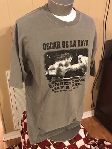 De la Hoya vs Mayorga DANGER ZONE T-Shirt MGM GRAND May 6, 2006 RARE Estate find