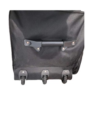 ICE USA 36-inch Wheeled Cargo Outdoor Mountain Hockey Duffle Bag, Black, XL