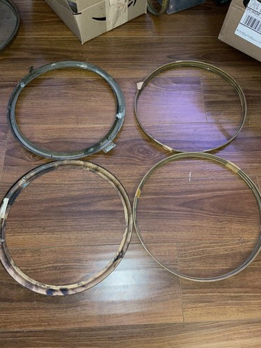 Lot Of 4 Antique American Regulator Wall Clock Bezels/Parts