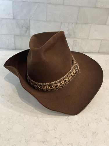 RESISTOL レジストール STAGECOACH ハット 帽子 メンズ ブラウン 7 Vintage Resistol Self Conforming Stagecoach Cowboy Hat Size 6 7