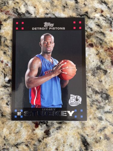 2007 Topps 50th Anniversary NBA Basketball Rookie Card Rodney Stuckey #125 Mint!. rookie card picture