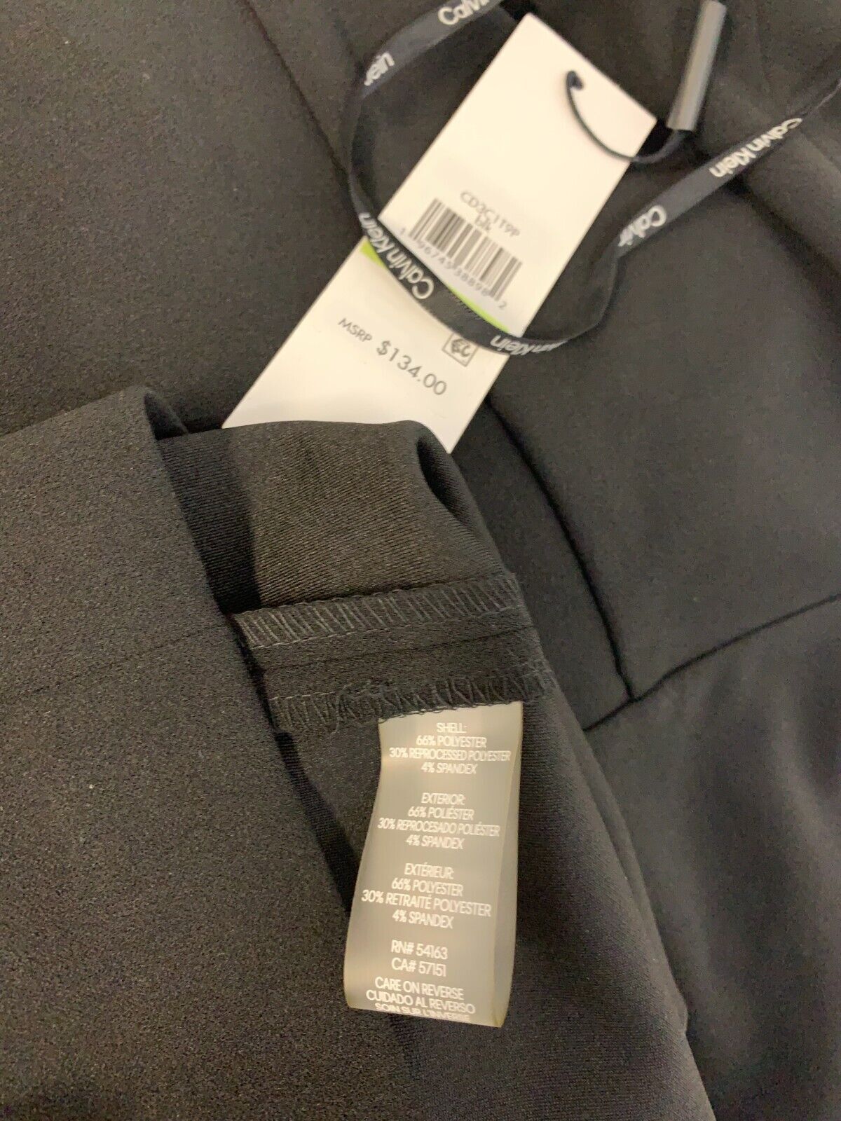 

Calvin Klein NWT BLACK Платье-футляр без рукавов с крутым вырезом, размер 10, Черный
