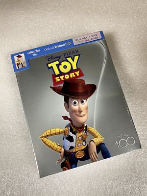 Toy Story Disney Pixar Disney 100 Edition Blu-Ray, DVD, Digital, Collect Pin New