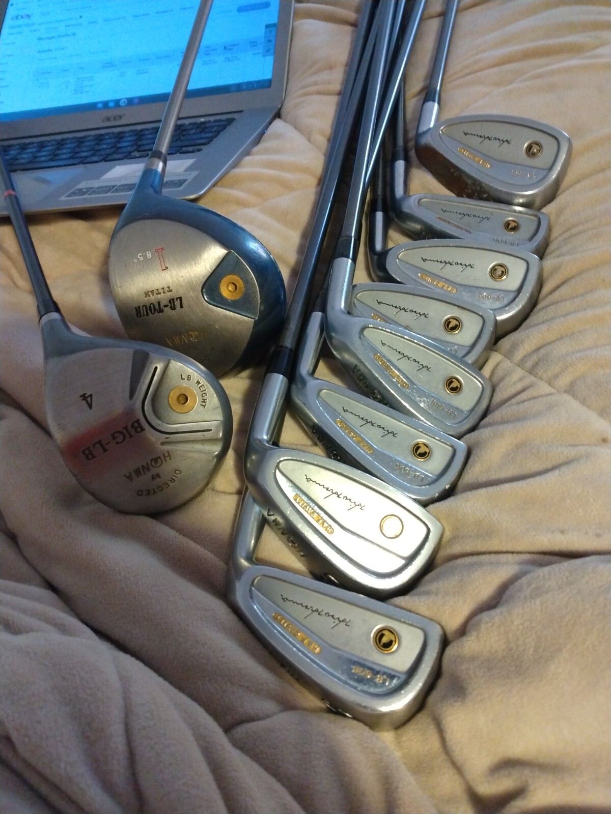 品質満点 iron Cavity H&F 606 lb Honma Right set Titan +woods.LB-Tour クラブ