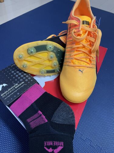 Puma evoSpeed Tokyo Future 4 Running Spikes Orange Sprint Puma evoSpeed Tokyo Future 4 Running Spikes Orange Sprint
