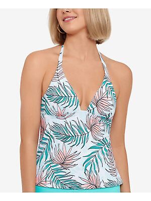 

SALT + COVE Женский белый топ Tankini со съемными чашками Tie Calm Calm Halter