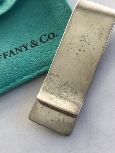 Tiffany & Co Sterling Silver Basket Weave Money Clip