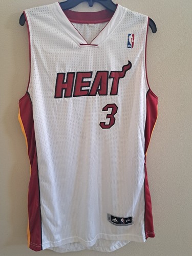 Adidas Rev 30 Authentic DWYANE WADE #3 Miami Heat Jersey Size XXL