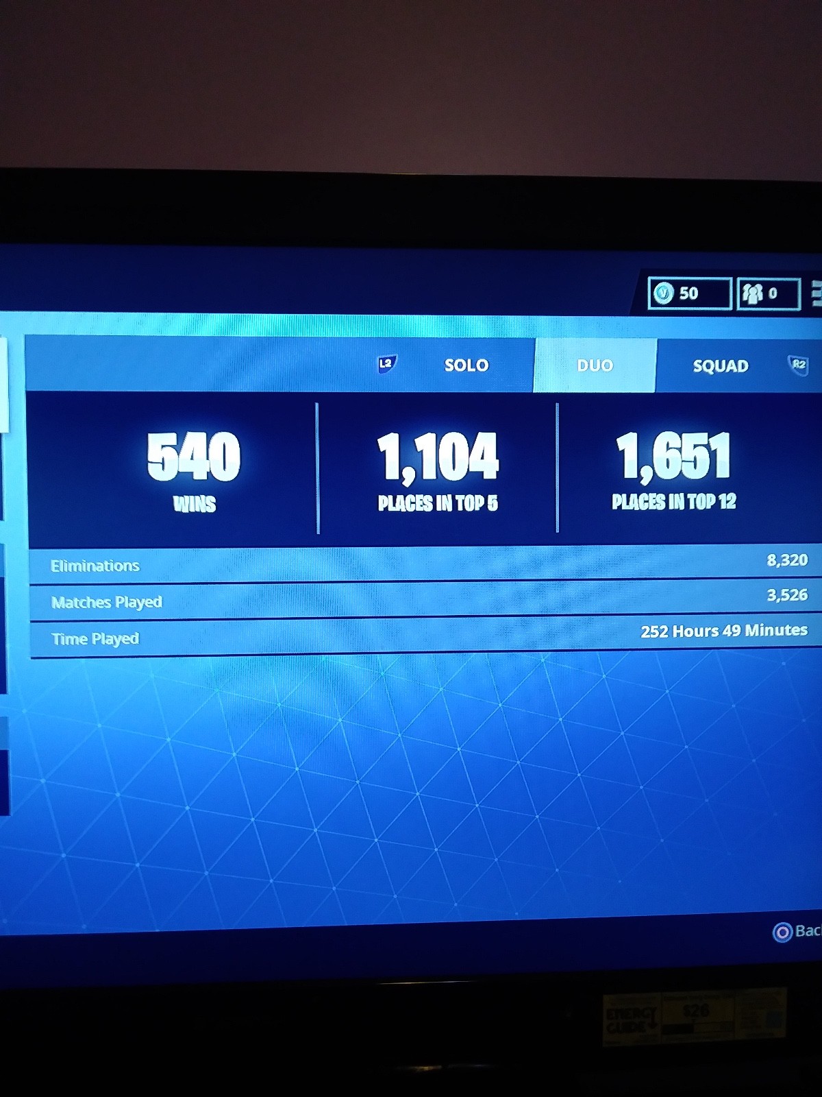 Fortnite ps4 rare skin account (650+ wins and top 2000 in duos)