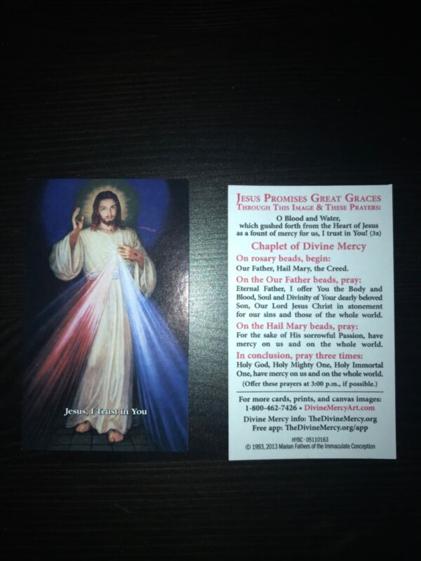 Divine Mercy Prayer Card - 3 Cards