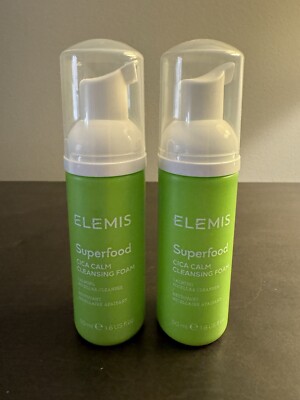Elemis Superfood CICA Calm Cleansing Foam 50 ml 1.6 fl oz Travel Size NEW X2