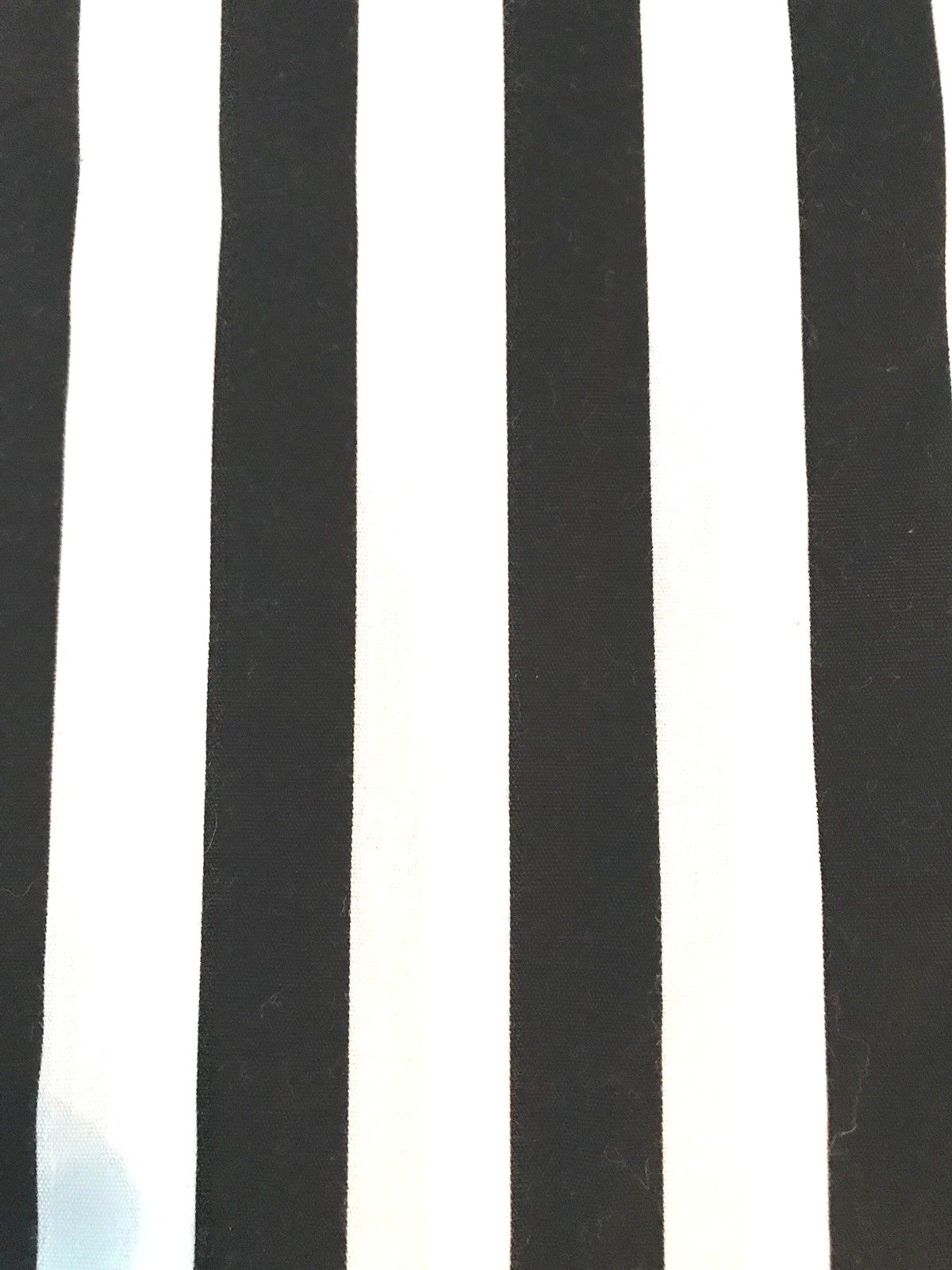 Black and White Stripe Fabric,Cotton, 3/4