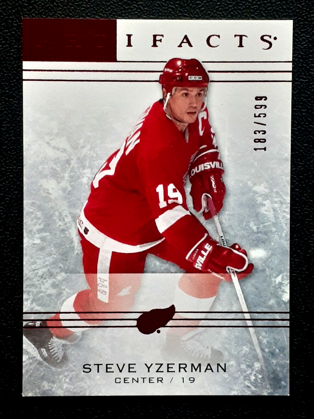STEVE YZERMAN 2014-15 ARTIFACTS RUBY 14-15 NO 74 #183/599