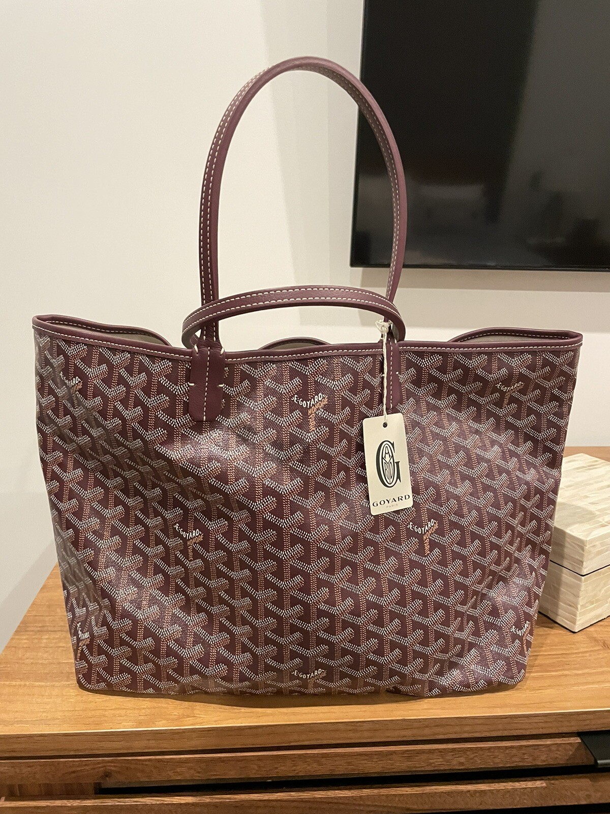 goyard burgundy