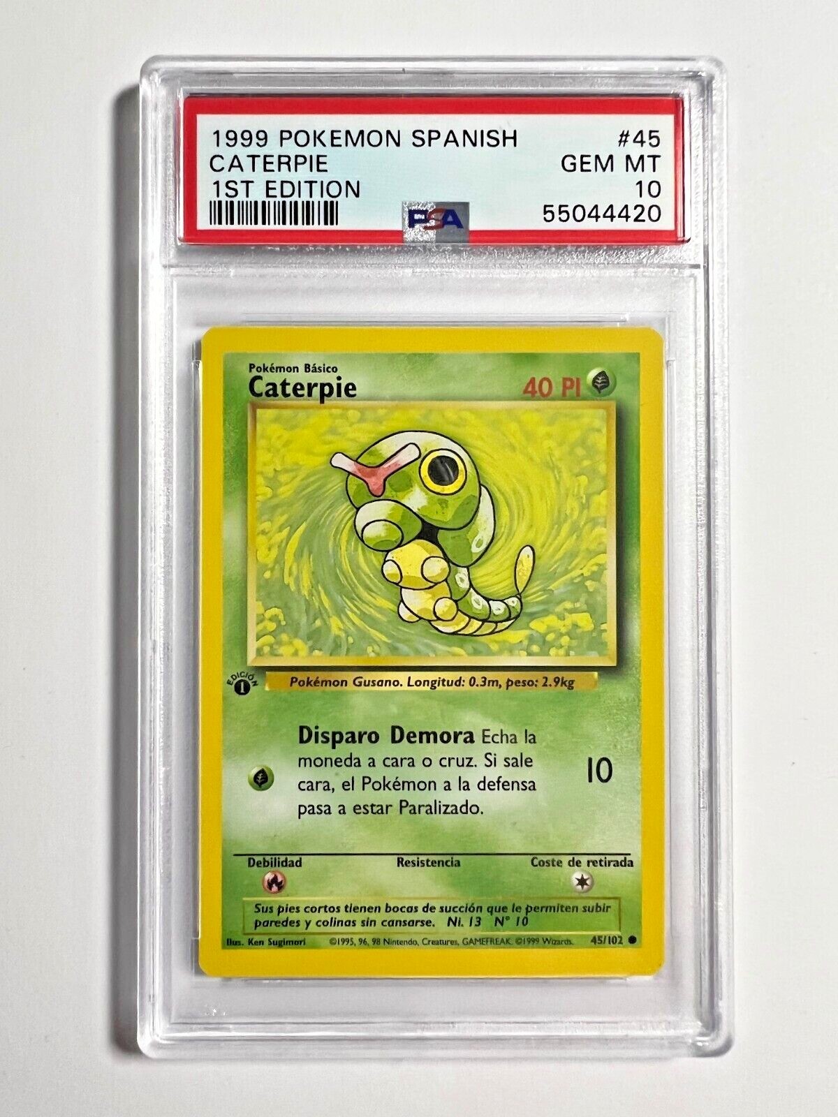 英語版初期　Caterpie 1st Edition shadowless 1999 Pokemon Base Set 1st Edition Caterpie 45/102 | eBay