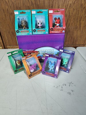 Dreamworks Dragons Rescue Riders Mini Dragons Full Set Of 7 Collection With Box