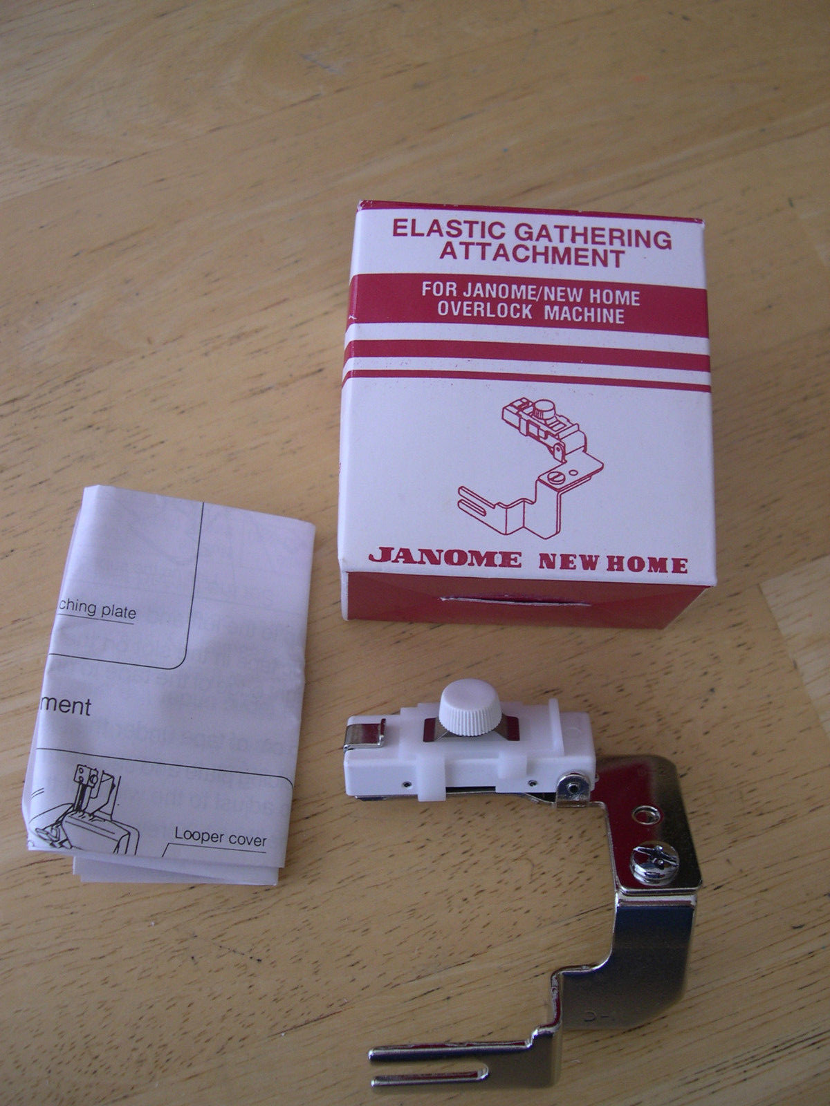 Janome New Home Overlock Machine Elastic Gathering Attachment 200-218-102 Foot