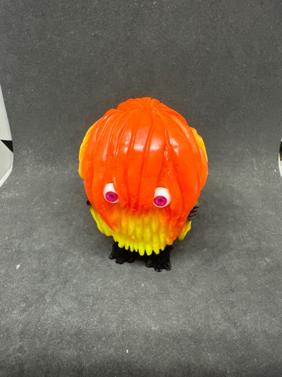 Monstock mini borugogon yellow orange colourway sofubi Soft