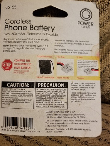 Cordless Phone Battery 3.6 V