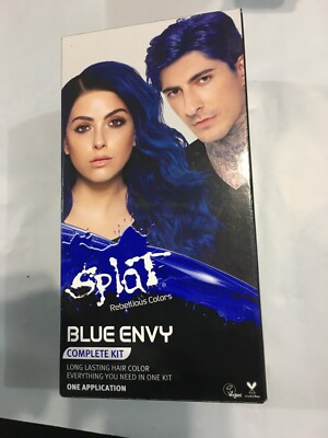 Splat Rebellious Colors Crimson Blue Envy Long Lasting Hair Color ~ 1 Kit