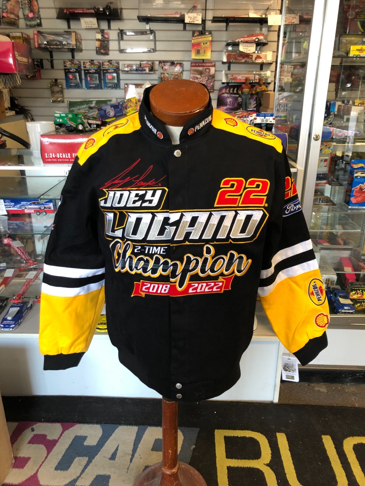 Joey Logano Pennzoil 2X 2018 2022 Champion Cotton Twill Joey Logano Pennzoil 2X 2018 2022 Champion Cotton Twill