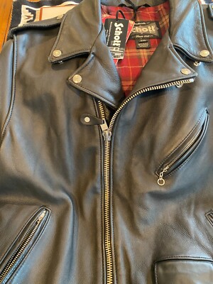 Schott NYC Hand Vintaged (626VN)  Motorcycle Jacket for Men. Brand New.