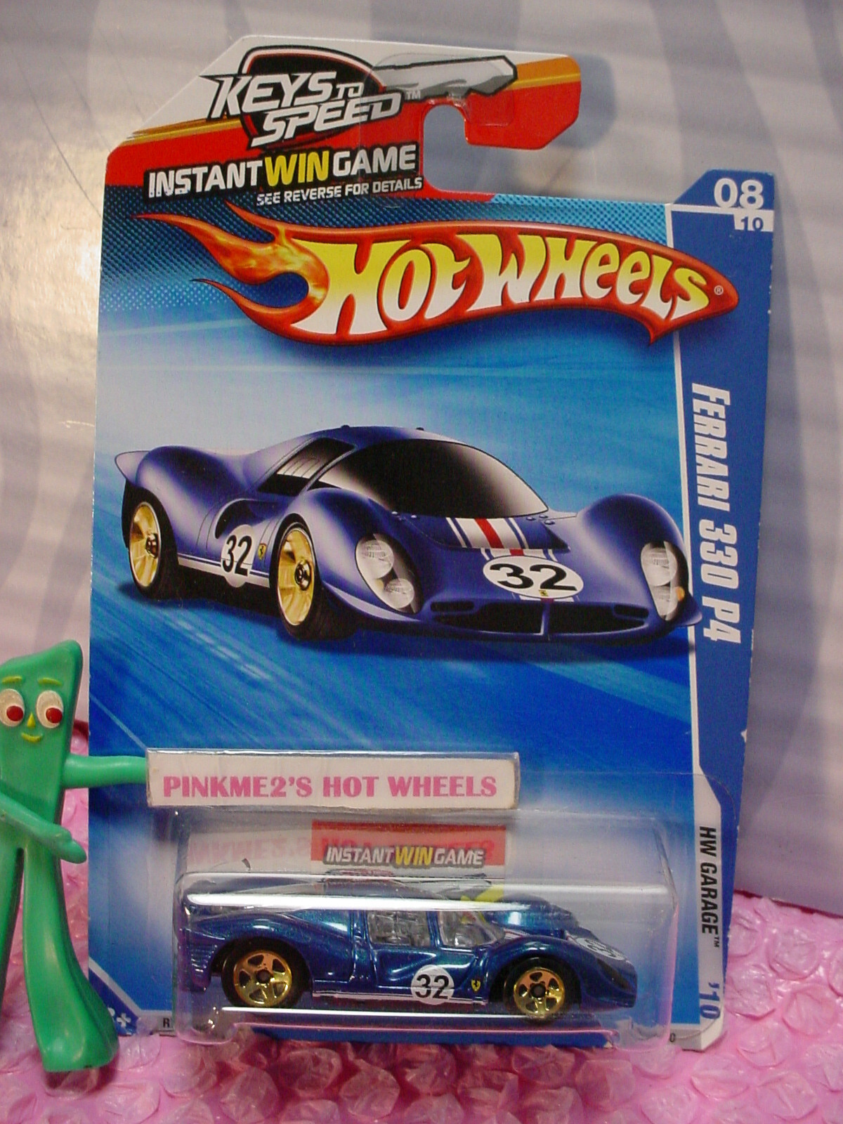 htf 2010 Hot Wheels FERRARI 330 P4 #76/240 Keys∞blue;gold htf 2010 Hot Wheels FERRARI 330 P4 #76/240 Keys∞blue;gold