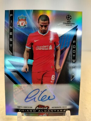 THIAGO ALCANTARA AUTO Footwork REFRACTOR 2020 21 Finest UEFA Champions League SP